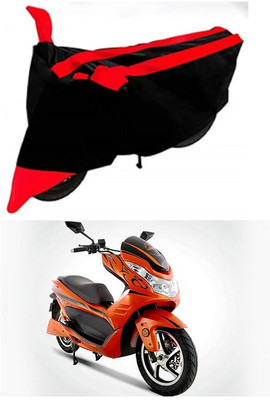 AutoGalaxy Waterproof Two Wheeler Cover for Okinawa(Cruiser, Red, Black)