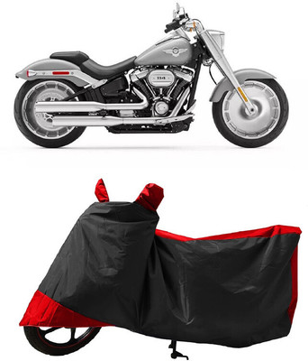 GROFATIK Two Wheeler Cover for Harley Davidson(Fat Boy, Red)