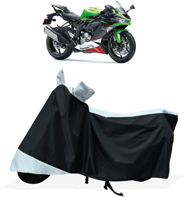 Tricway Two Wheeler Cover for Kawasaki(Ninja ZX-6R BS6, White)