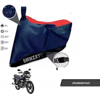smwzxyu Waterproof Two Wheeler Cover for Hero(Splendor Plus, Red, Blue)