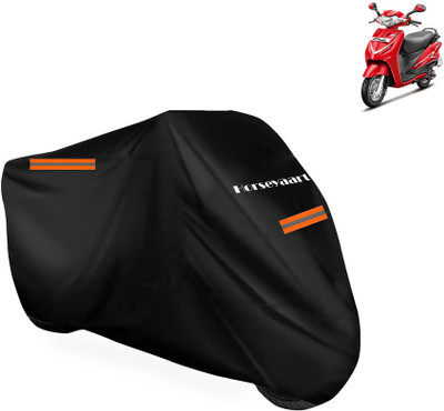 Horseyaart Waterproof Two Wheeler Cover for Hero(Duet LX 110CC BS6, Black)