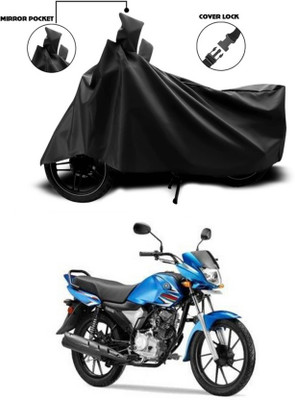 AASHTIK MART Two Wheeler Cover for Yamaha(Saluto RX, Black)