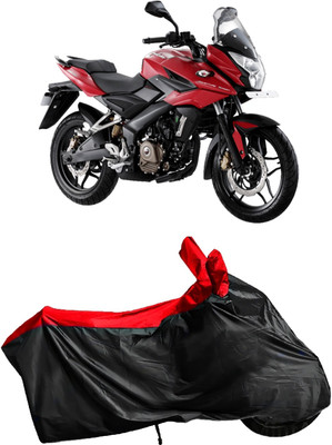 Autofly Waterproof Two Wheeler Cover for Bajaj(Pulsar 250, Red, Black)