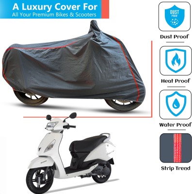 FAMEXON Waterproof Two Wheeler Cover for TVS(Jupiter, Grey)