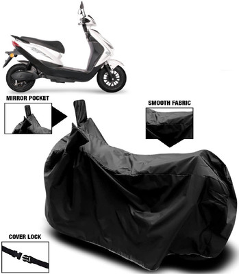 MMSSTAR Waterproof Two Wheeler Cover for Ampere(Reo Elite, Black)