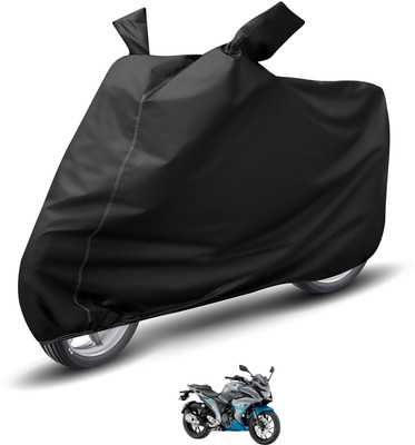 Auto Hub Waterproof Two Wheeler Cover for Yamaha(Fazer, Black)