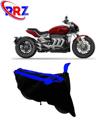 RRZ Waterproof Two Wheeler Cover for Triumph(Rocket III, Black, Blue)