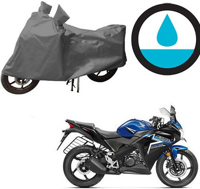 DeepShakshi AUTOMOTIVE Waterproof Two Wheeler Cover for Honda(CBR 150R, Grey)