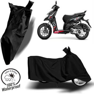 RAAMKM Waterproof Two Wheeler Cover for Hero, Honda(E Star BS6, Black)
