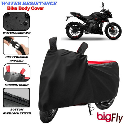 BigFly Two Wheeler Cover for Bajaj(Pulsar N160, Black, Red)
