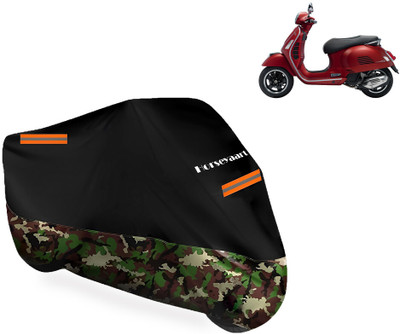 Horseyaart Waterproof Two Wheeler Cover for Vespa(GTS Super 300 BS6, Multicolor)