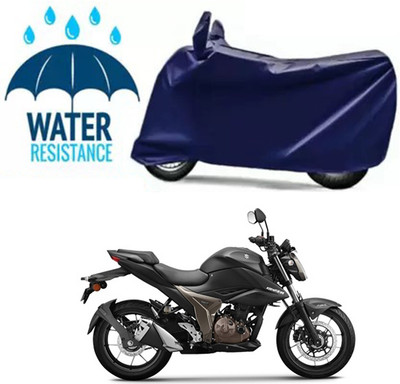 Furious3D Two Wheeler Cover for Suzuki(Gixxer 250, Blue)