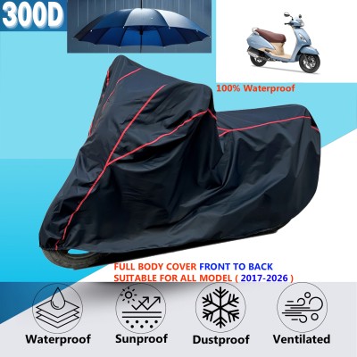 OliverX Waterproof Two Wheeler Cover for TVS(Jupiter, Black)