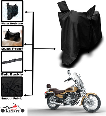 AASHTIK MART Two Wheeler Cover for Bajaj(Avenger 400, Black)