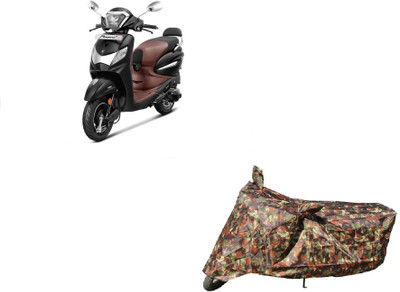 Anlopeproducts Waterproof Two Wheeler Cover for Hero(MotoCorp Pleasure Plus, Red)