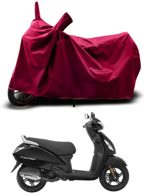 KEDIT Two Wheeler Cover for TVS(Maroon)