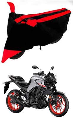 AutoGalaxy Waterproof Two Wheeler Cover for Yamaha(MT-03, Red, Black)