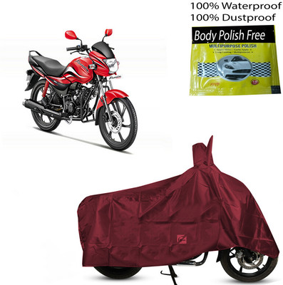 EGAL Waterproof Two Wheeler Cover for Hero(BS6, Maroon)