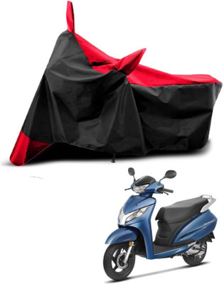 KEDIT Two Wheeler Cover for Honda(Activa 125, Red, Black)