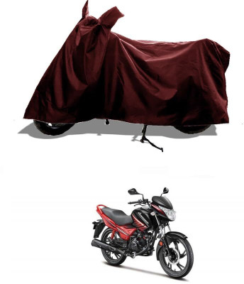 AASHTIK MART Two Wheeler Cover for Hero(Glamour, Maroon)