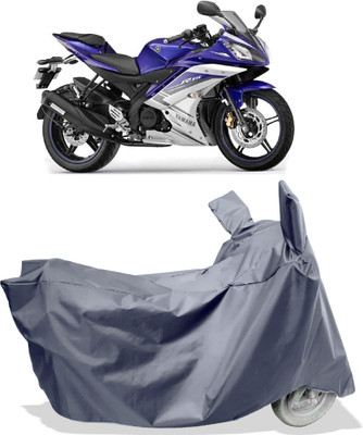 Amexride Two Wheeler Cover for Yamaha(YZF-R15 V2 BS6, Grey)