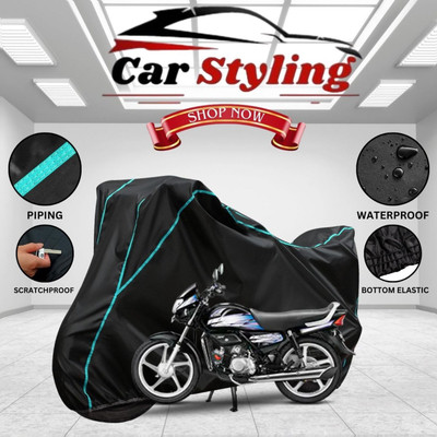Car Styling Waterproof Two Wheeler Cover for Hero(HF Deluxe, Black)