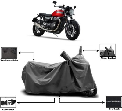 Amexride Two Wheeler Cover for Triumph(Speed Twin BS6, Grey)