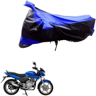 MWBB Waterproof Two Wheeler Cover for Bajaj(DTS-i, Black, Blue)