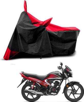 KEDIT Two Wheeler Cover for Honda(Dream Yuga, Red, Black)