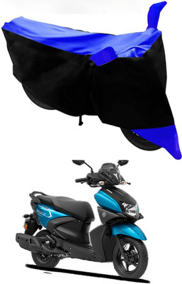 MMSSTAR Waterproof Two Wheeler Cover for Yamaha(Ray-ZR 125FI, Blue, Black)