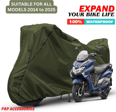 PRPaccessories Waterproof Two Wheeler Cover for Suzuki(Burgman Street 125, Green, Black)