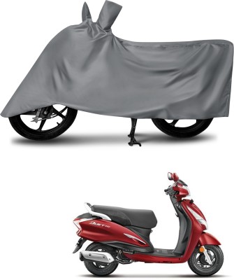 MMSSTAR Waterproof Two Wheeler Cover for Hero(Duet 125CC, Grey)