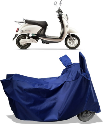 Amexride Two Wheeler Cover for Evolet(Polo BS6, Blue)