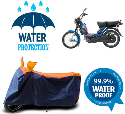 Mdstar Waterproof Two Wheeler Cover for TVS(XL 100 Heavy Duty BS6, Multicolor)