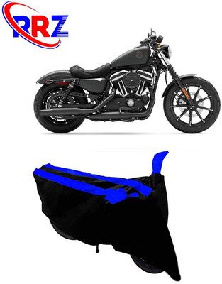 RRZ Waterproof Two Wheeler Cover for Harley Davidson(Iron 883, Black, Blue)