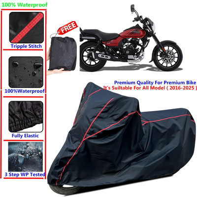 SThanaveX Waterproof Two Wheeler Cover for Bajaj(Avenger 150 Street, Black)