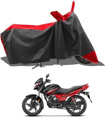 KEDIT Two Wheeler Cover for Hero(Red, Black)