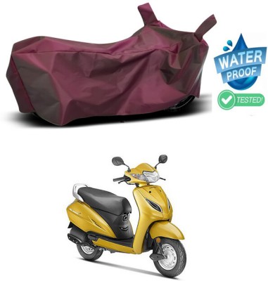 Genipap Waterproof Two Wheeler Cover for Honda(Activa 5G, Maroon)