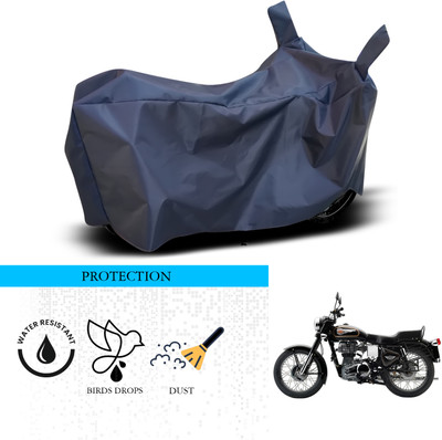 ANTHUB Waterproof Two Wheeler Cover for Royal Enfield(Bullet 350 Twinspark, Blue)