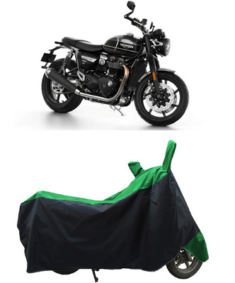 Coxtor Waterproof Two Wheeler Cover for Triumph(Speed Twin, Green)