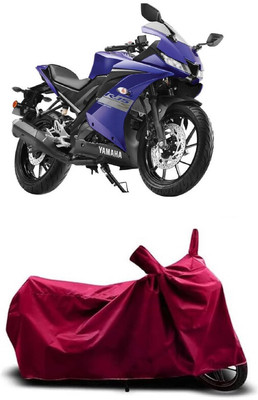 Coxtor Waterproof Two Wheeler Cover for Yamaha(YZF R15 S, Maroon)