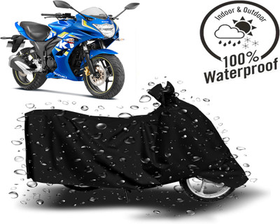 Autoinnovation Waterproof Two Wheeler Cover for Suzuki(Gixxer SF, Black)