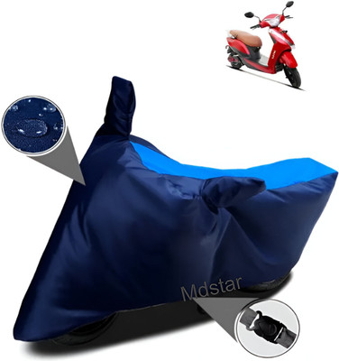 Mdstar Waterproof Two Wheeler Cover for Ampere(Magnus, Blue)