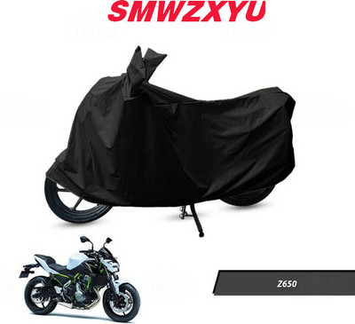 DeepShakshi AUTOMOTIVE Waterproof Two Wheeler Cover for Kawasaki(Z650, Black)