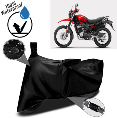 ROYAL AUTO MART Waterproof Two Wheeler Cover for Hero(Xpulse 200T, Black)