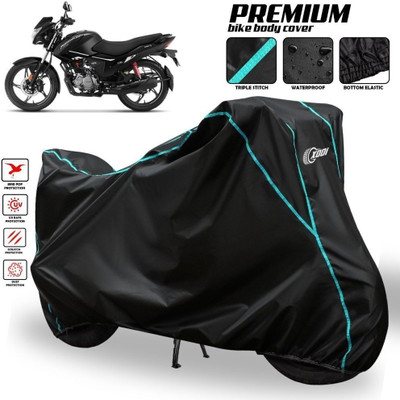 xodi Waterproof Two Wheeler Cover for Hero(New Glamour BS6, Black, Blue, Multicolor)