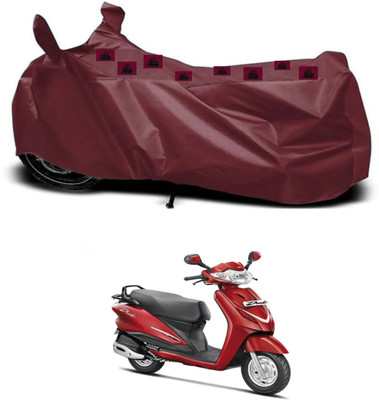 ZEDTEEK Waterproof Two Wheeler Cover for Hero(Duet, Maroon)