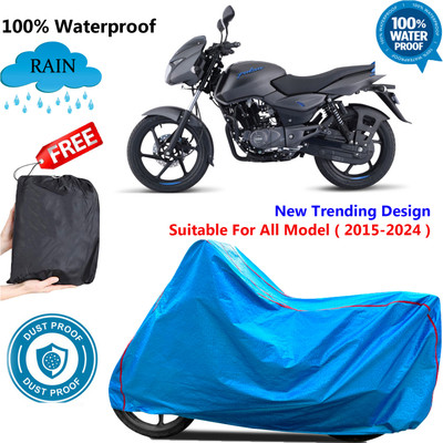 OliverX Waterproof Two Wheeler Cover for Bajaj(Pulsar 125 Neon BS6, Blue)