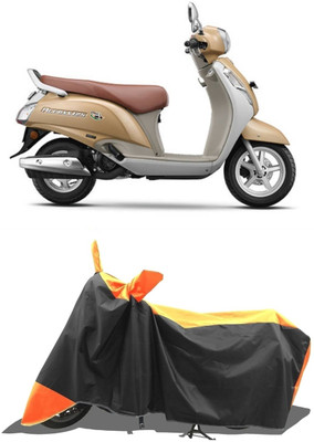 Wegather Waterproof Two Wheeler Cover for Suzuki(Access 125, Orange)