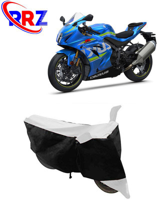 RRZ Waterproof Two Wheeler Cover for Suzuki(GSX R1000, Black, White)